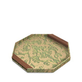 Fortuny Octagon Tray - Laotze Deep Jade + Gold