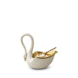 Swan Salt Cellar - White