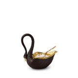 Swan Salt Cellar - Black