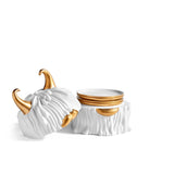 Haas Lynda Box + Plates (Set of 4) - White - L'OBJET