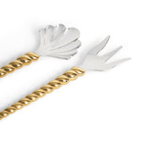 Jessica McCormack Shell Serving  2-Piece Set - Gold