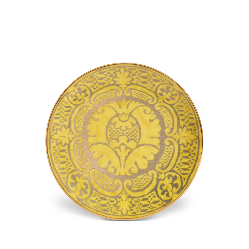 Fortuny Orsini Yellow Dessert Plates (Set of 4)