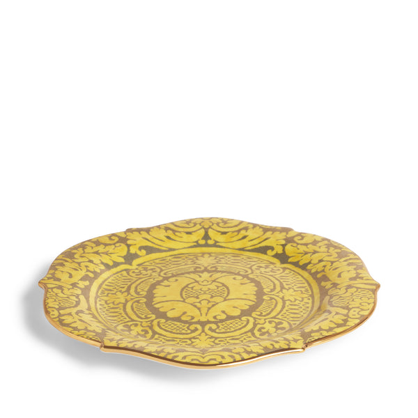 Fortuny Orsini Yellow Round Platter - Large