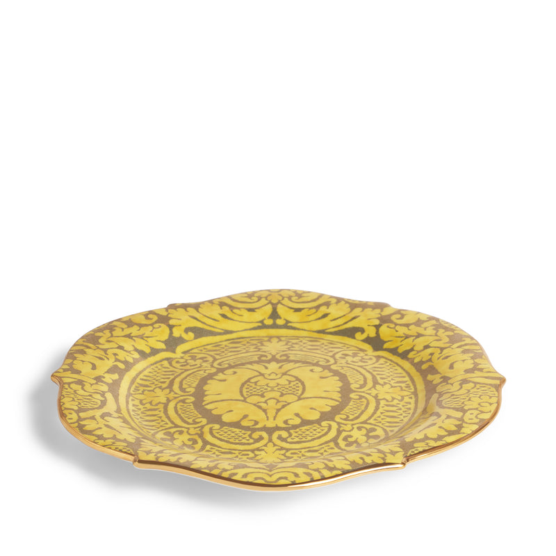 Fortuny Orsini Yellow Round Platter - Large