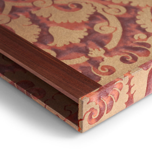 Fortuny Laotze Butler Tray - Oxblood Spice + Gold