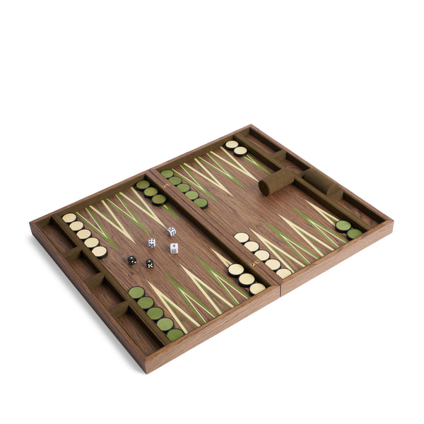Fortuny Backgammon - Camo Isole/Military Green