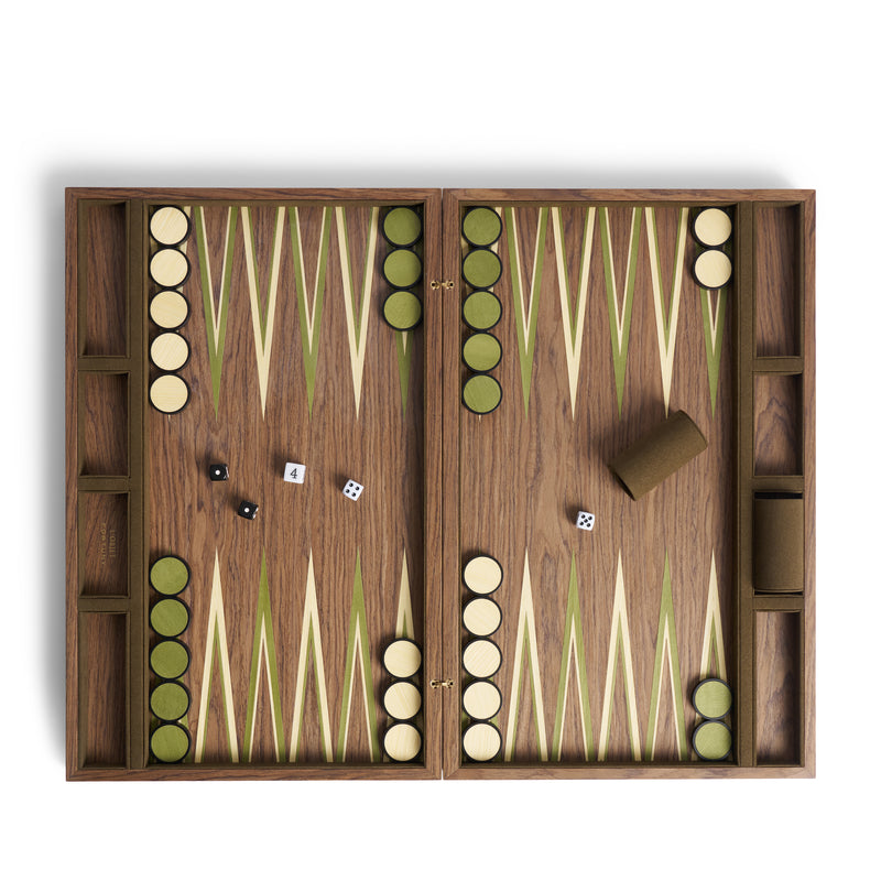 Fortuny Backgammon - Camo Isole/Military Green