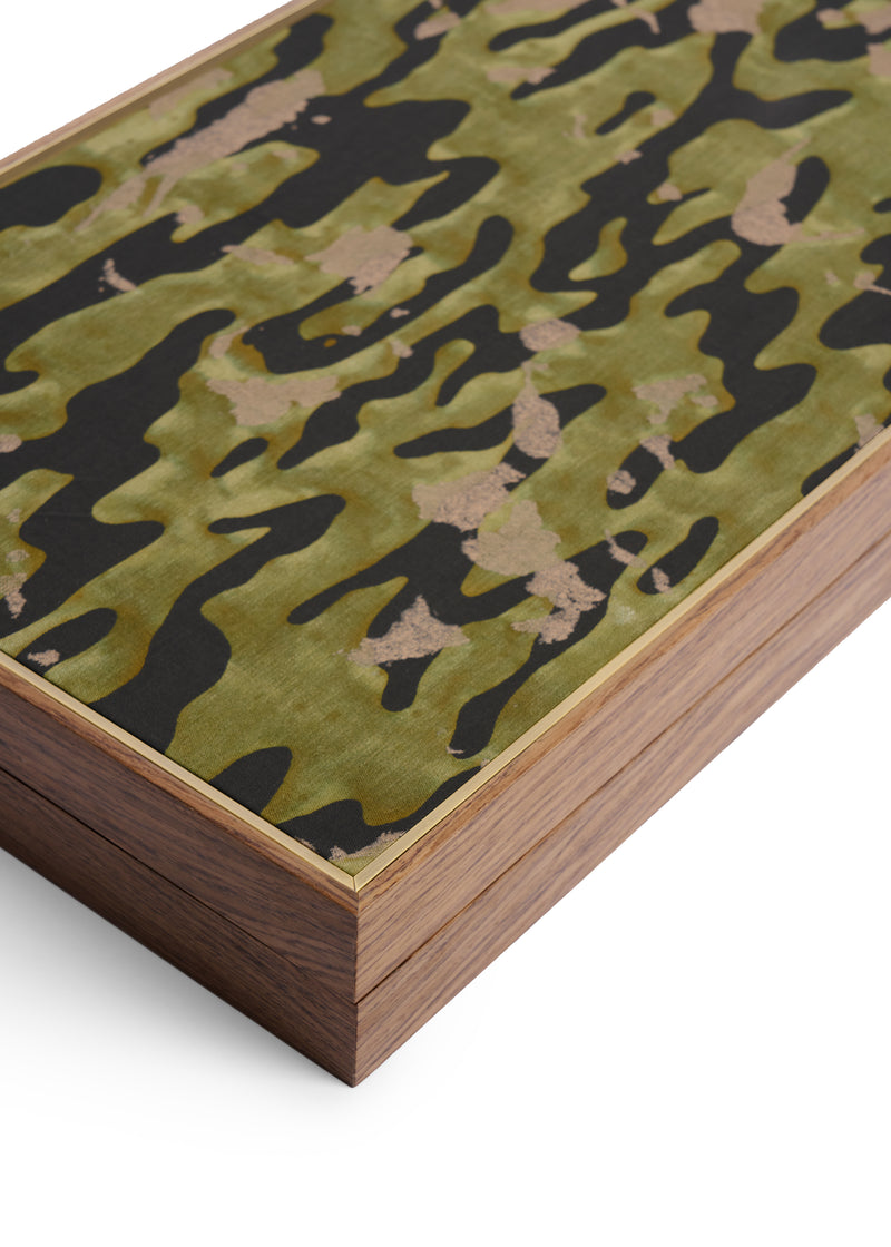 Fortuny Backgammon - Camo Isole/Military Green