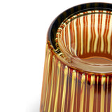 Prism Ice Bucket + Tongs - Amber