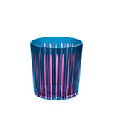 Prism Double Old Fashioned Glasses - Blue (Set of 4)