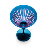 Prism Martini Glasses - Blue (Set of 4)