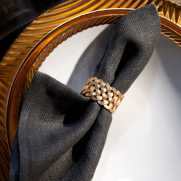 Braid Napkin Jewels (Set of 4) - L'OBJET