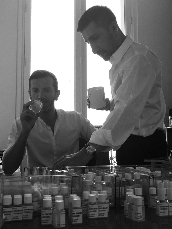Elad and Yann creating the fragrance