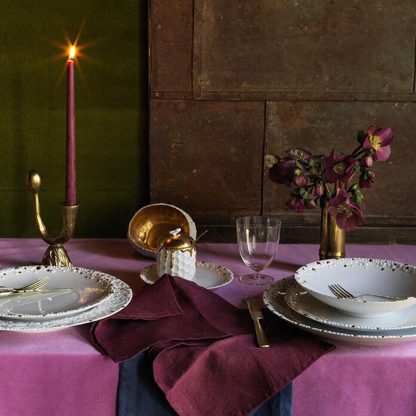 Haas Mojave Bread + Butter Plate - White + Gold - L'OBJET