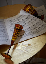 Prism Champagne Flutes - Amber (Set of 4)