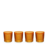 Prism Double Old Fashioned Glasses - Amber (Set of 4) - L'OBJET